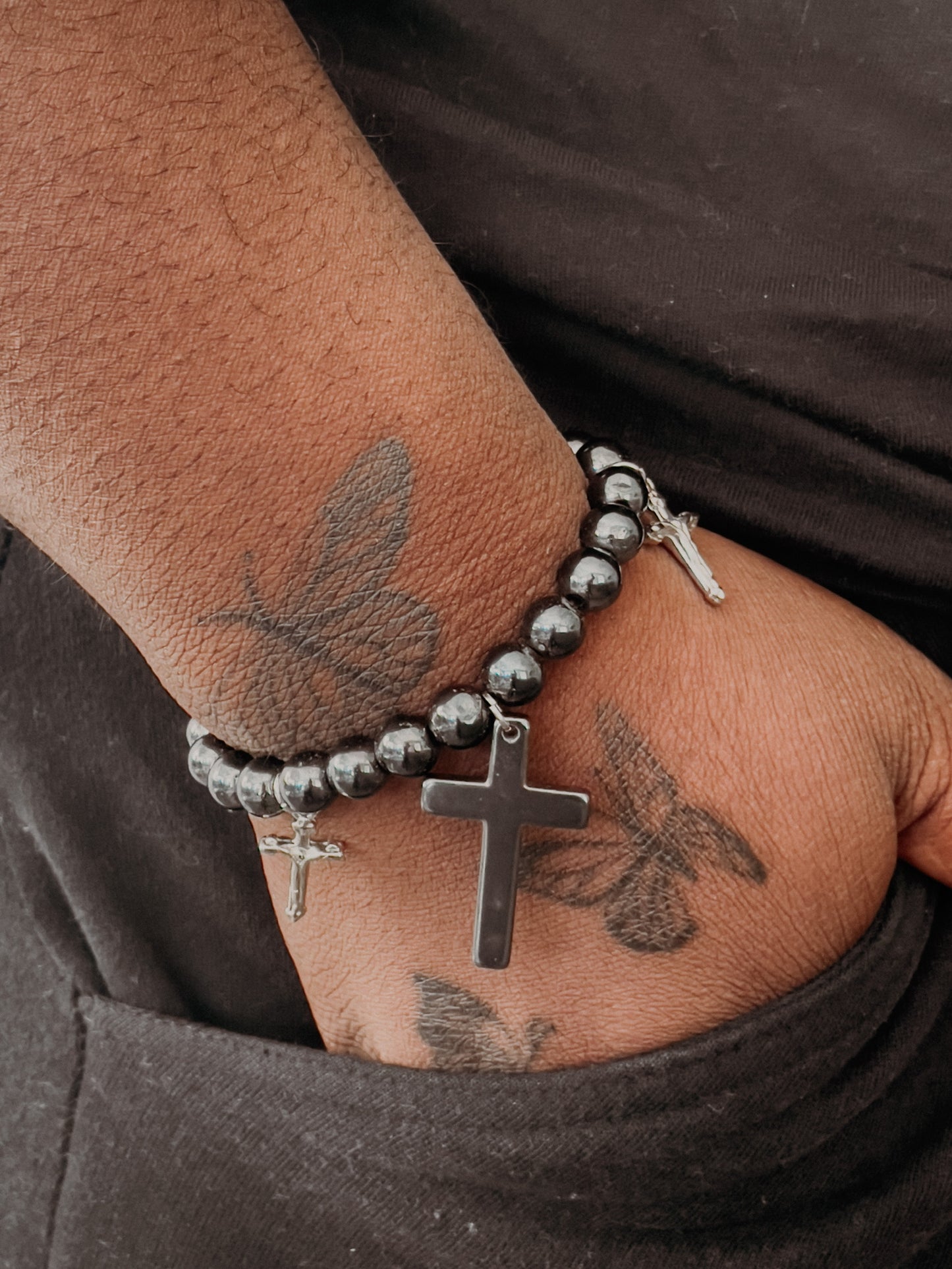 Christian Cross Magnet Bracelet
