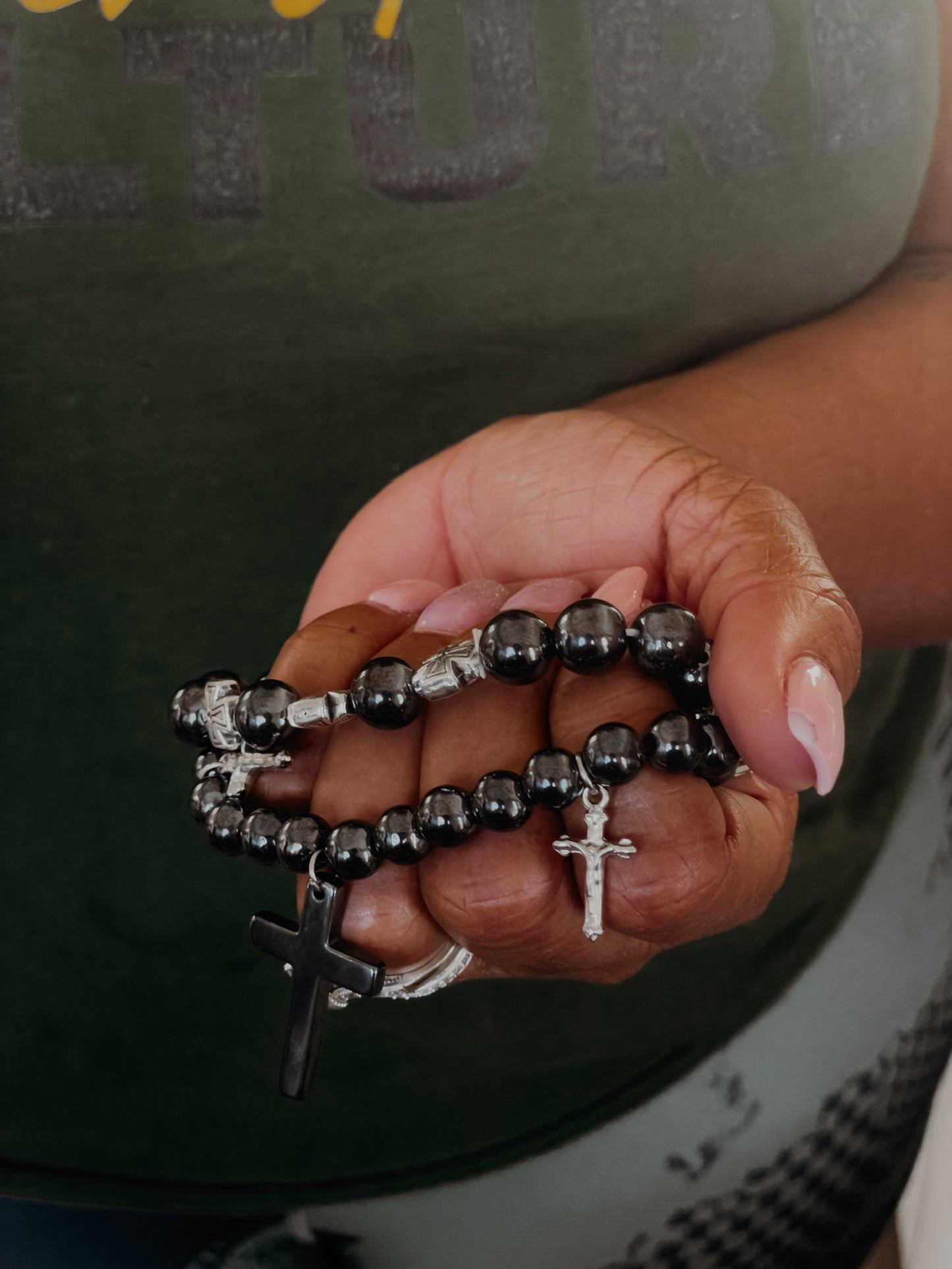 Christian Cross Magnet Bracelet