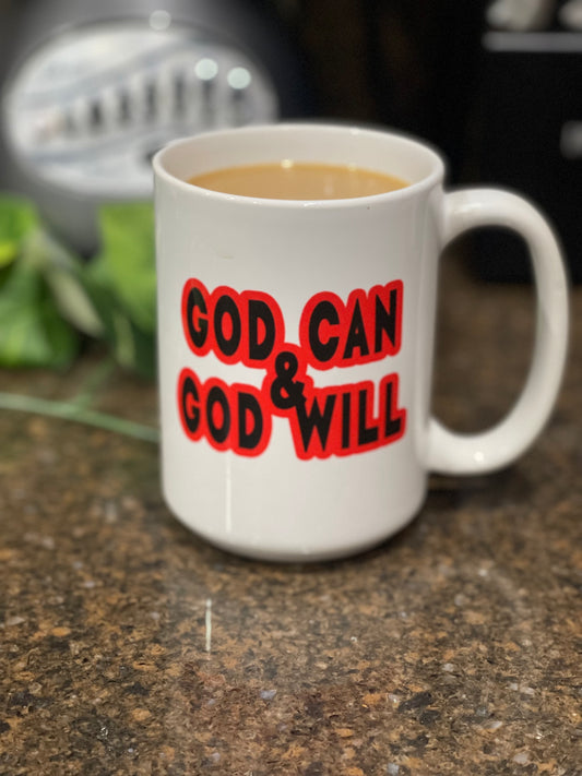 God Can & God Will Mug