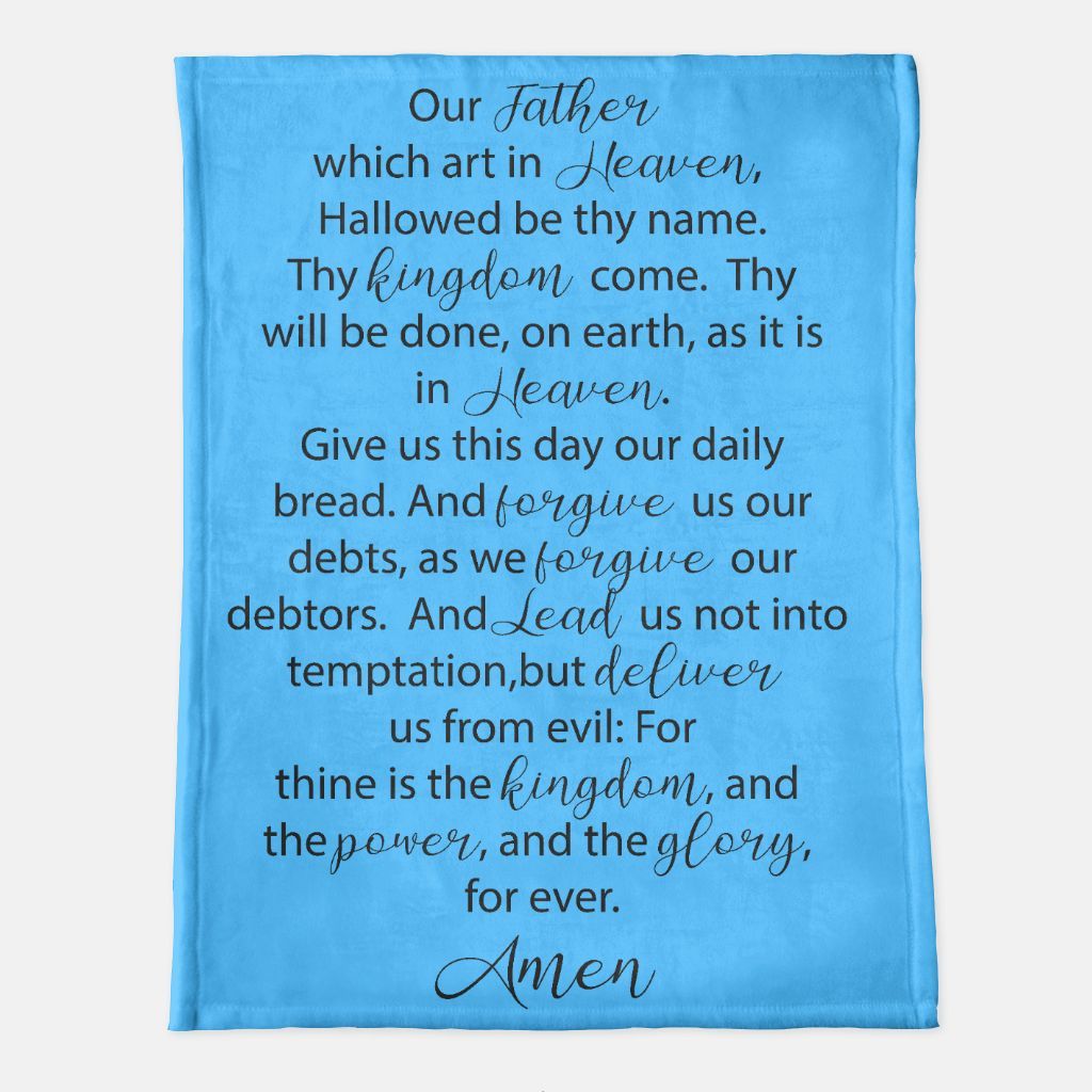 The Lord's Prayer | Throw Blanket