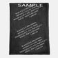 Personalize Throw Blanket | Scripture or Prayer