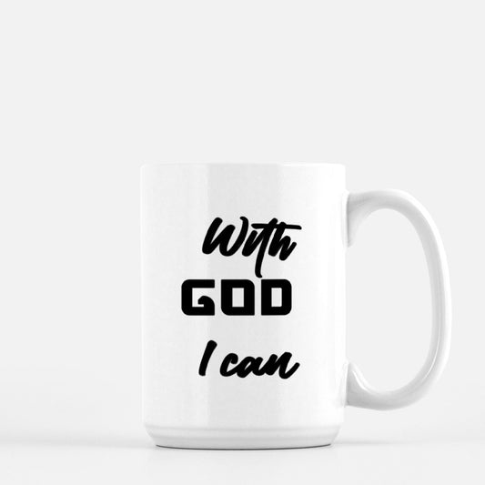 With God I Can Mug