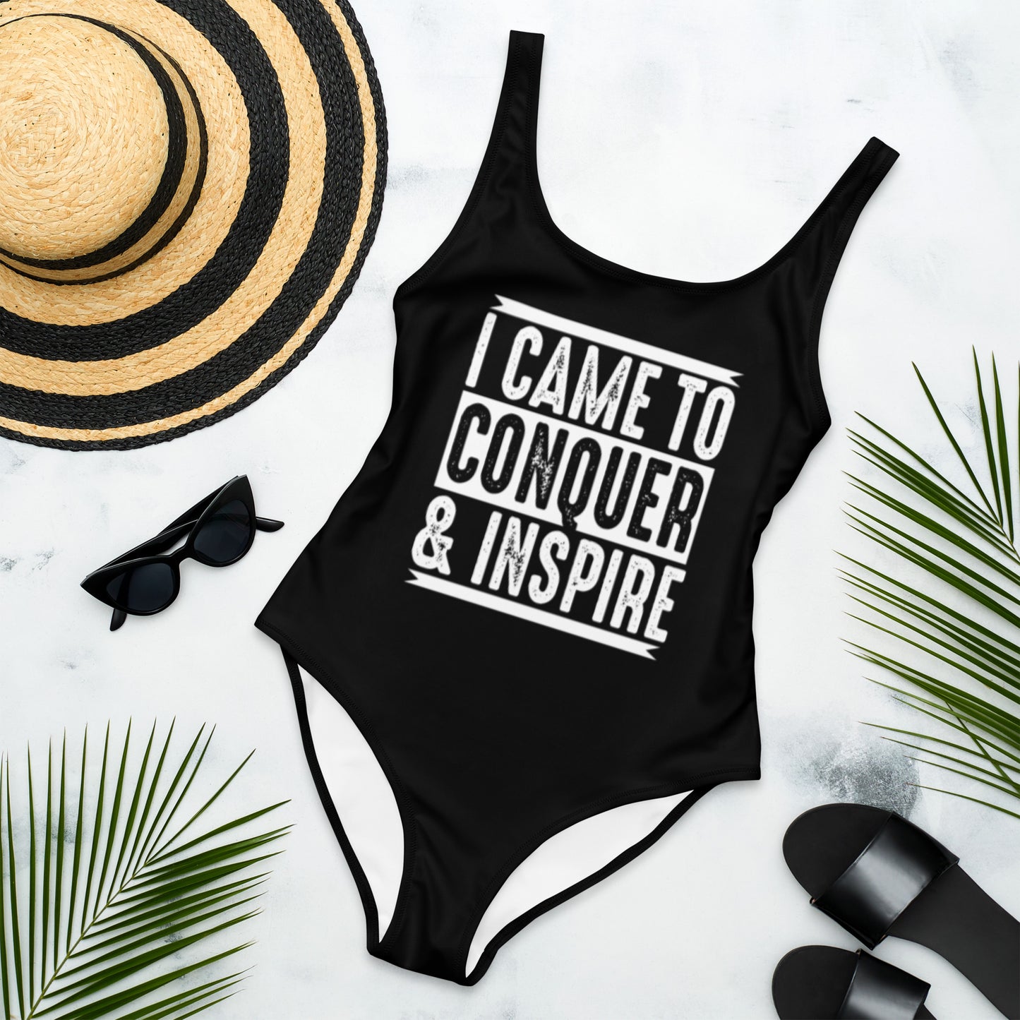 I Came To Conquer & Inspire | One-Piece Swimsuit