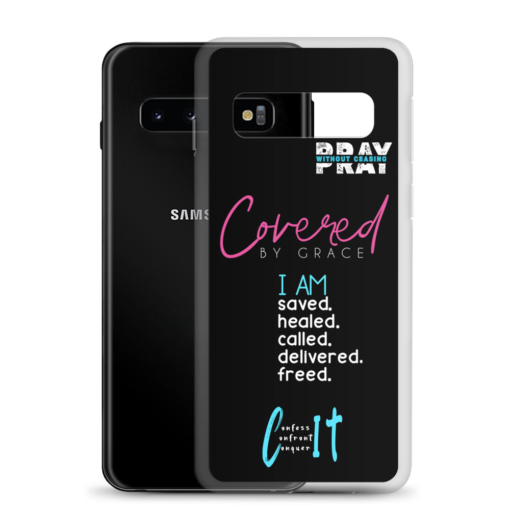 Faith Inspired Collage Samsung Case (Blue)