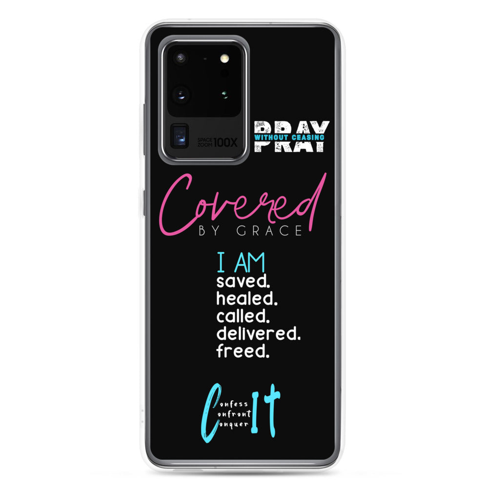 Faith Inspired Collage Samsung Case (Blue)