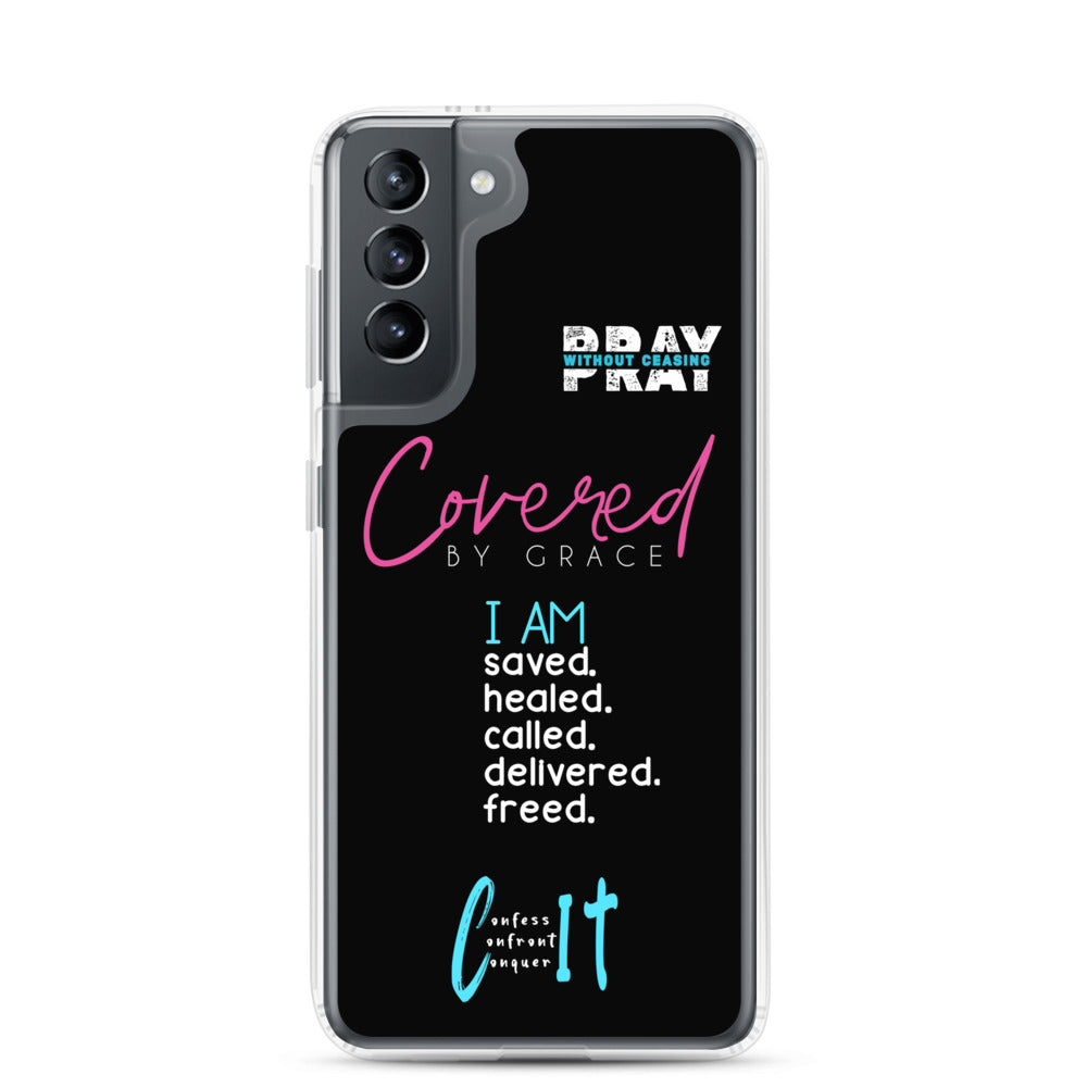 Faith Inspired Collage Samsung Case (Blue)