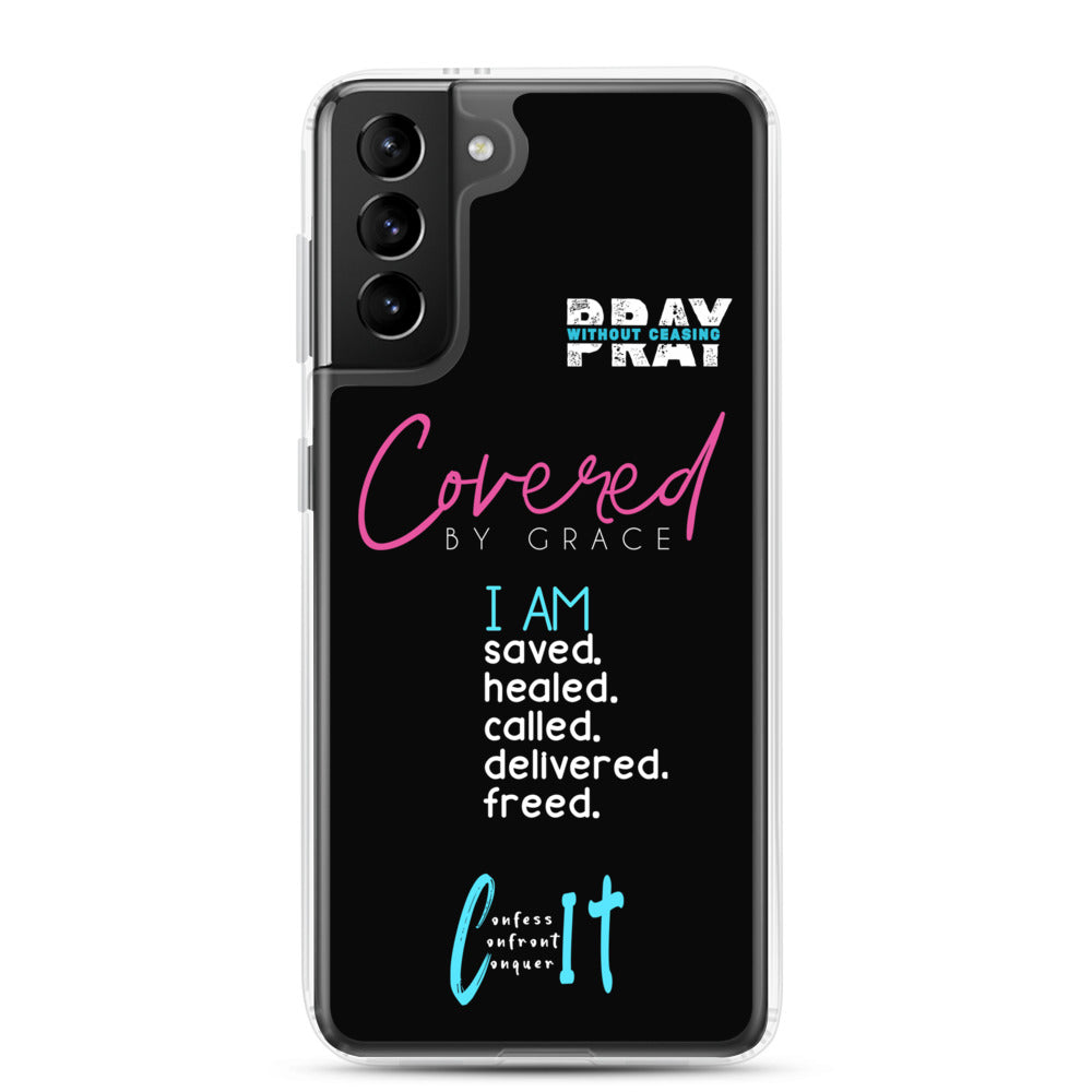Faith Inspired Collage Samsung Case (Blue)