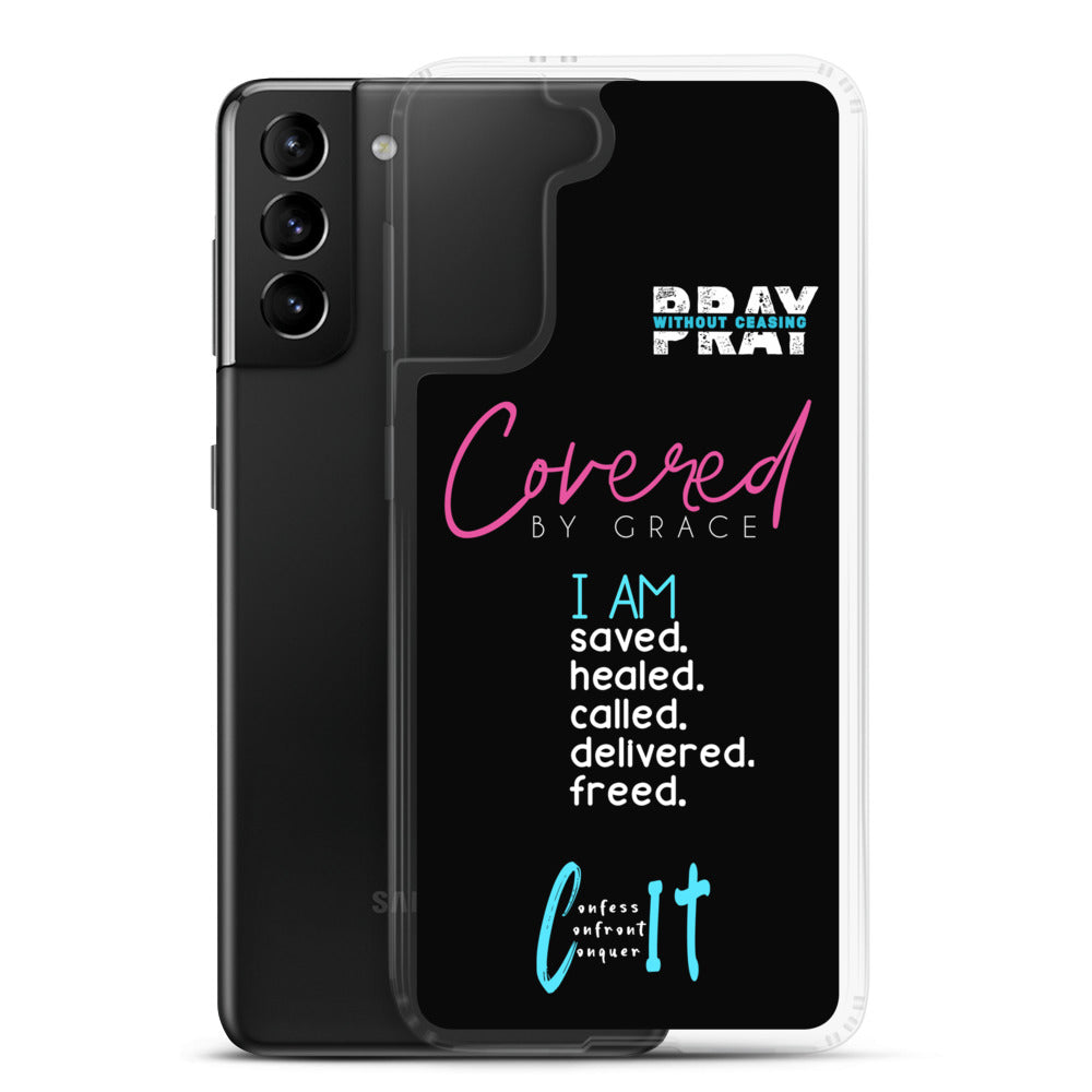 Faith Inspired Collage Samsung Case (Blue)