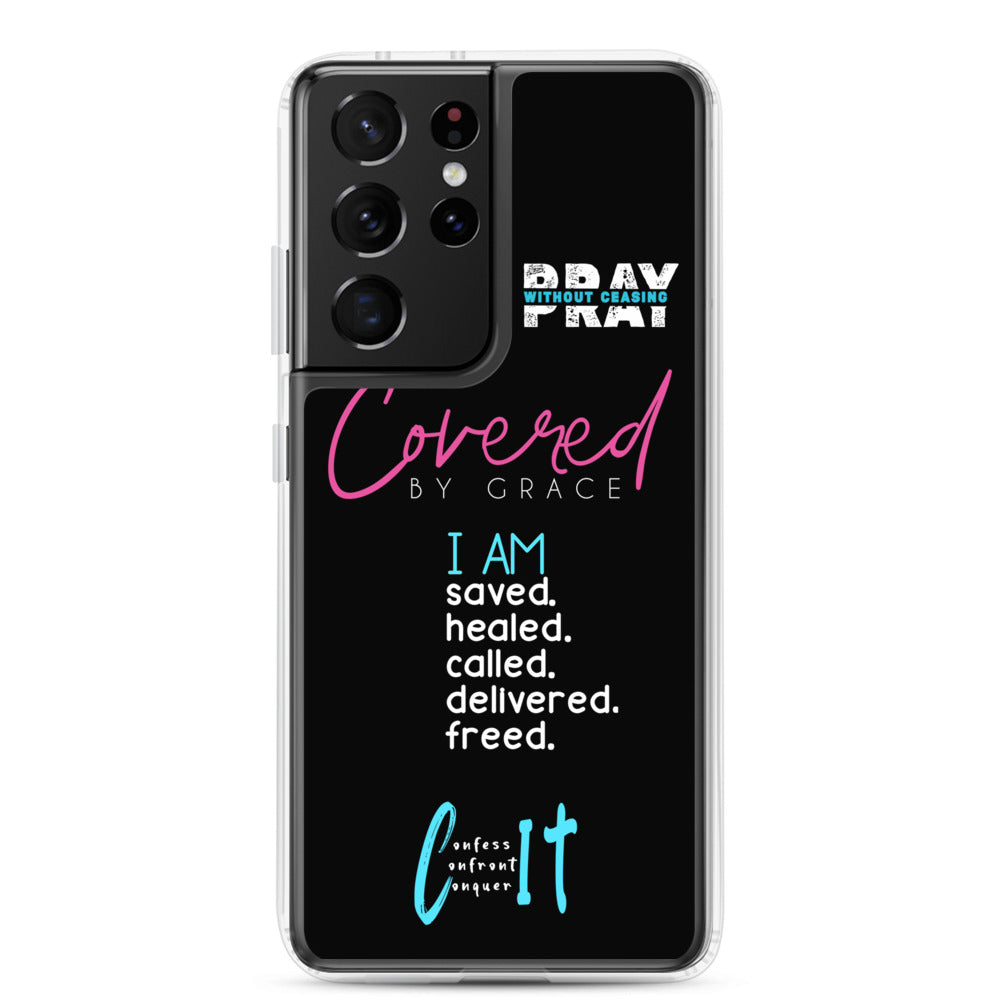 Faith Inspired Collage Samsung Case (Blue)