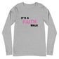 It's A Faith Walk Long Sleeve Tee Pink - Colors