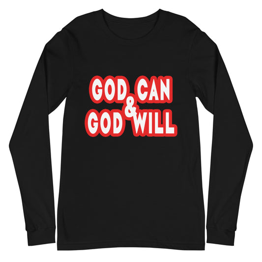 God Can & God Will Long Sleeve Tee