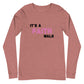 It's A Faith Walk Long Sleeve Tee Pink - Colors