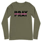 Pray Without Ceasing Long Sleeve Tee (Pink)