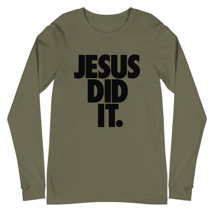 Jesus Did It Long Sleeve Tee